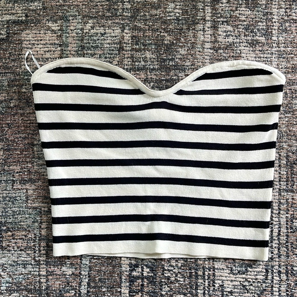 Striped tube top